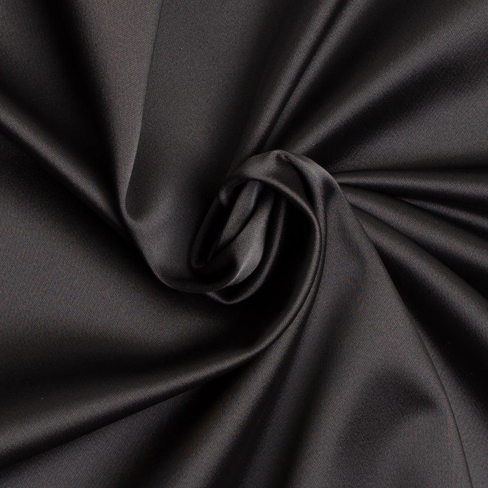 Stretch Satin Made in Italy - Black - Premium Collection - Detail