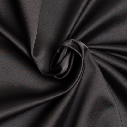 Stretch Satin Made in Italy - Black - Premium Collection