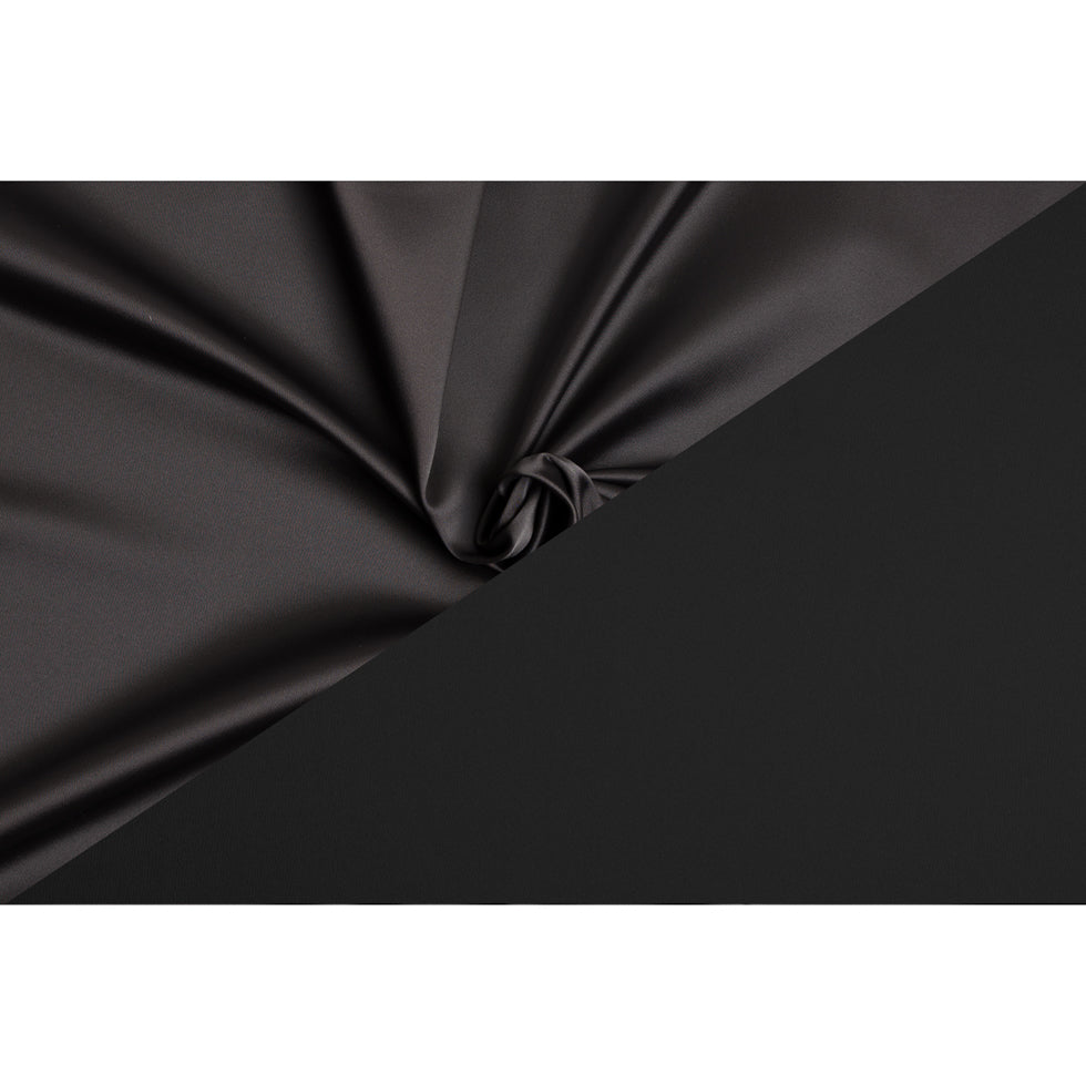 Stretch Satin Made in Italy - Black - Premium Collection - Full
