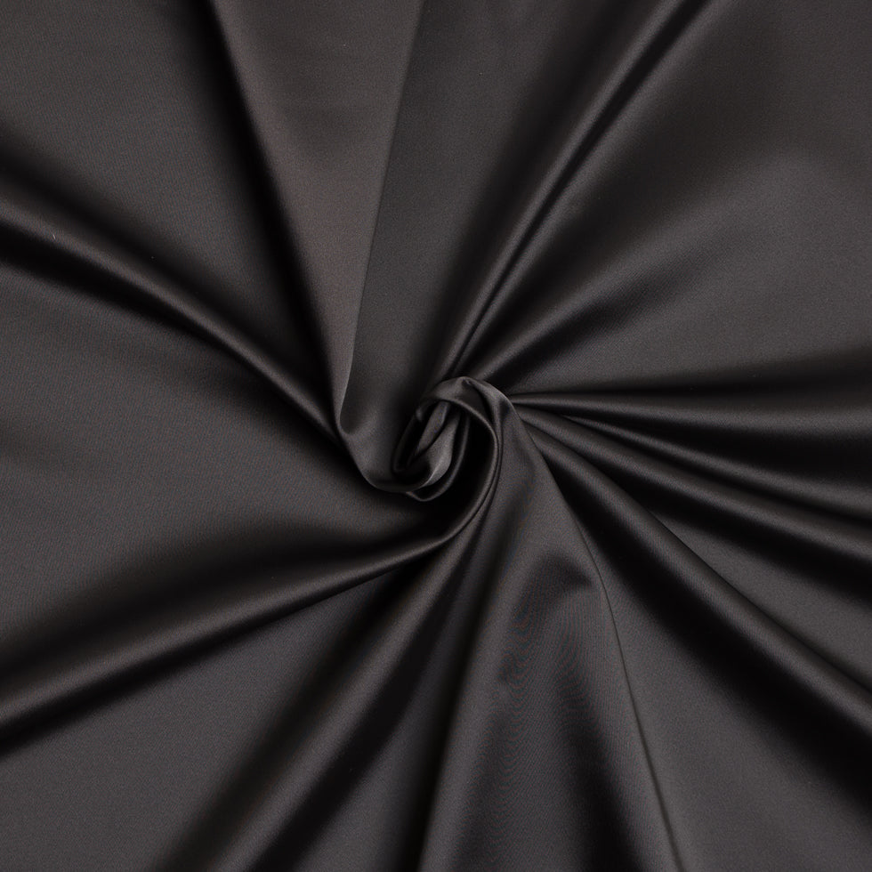 Stretch Satin Made in Italy - Black - Premium Collection