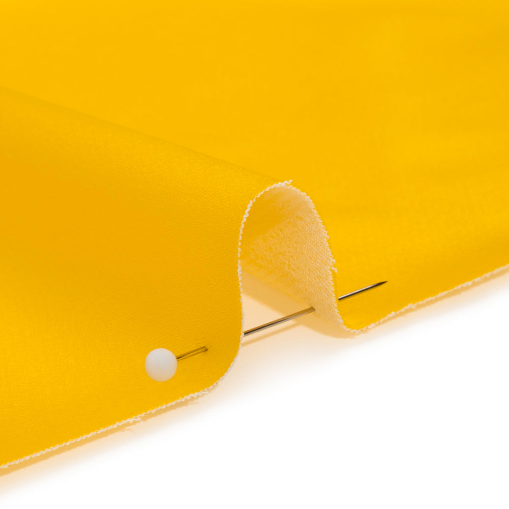 Stretch Satin Made in Italy - Dandelion - Premium Collection - Detail