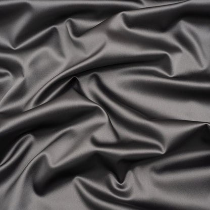 Stretch Satin Made in Italy - Gray with Black Backing - Premium Collection