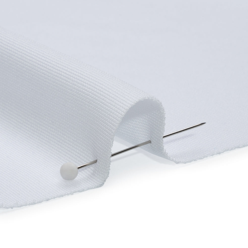 Rayon Matte Jersey - White - Premium Collection - Detail