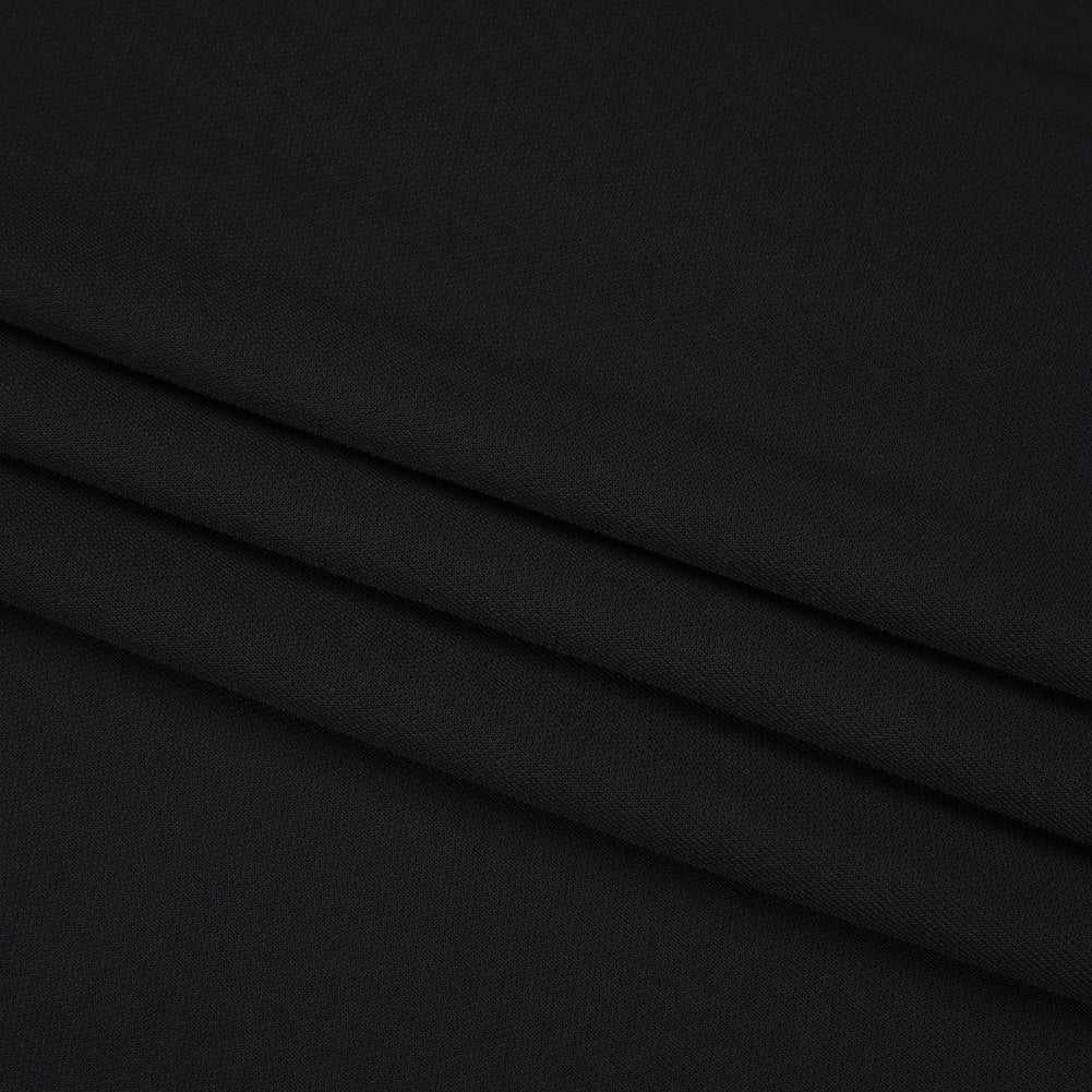 Rayon Matte Jersey - Black - Premium Collection - Folded