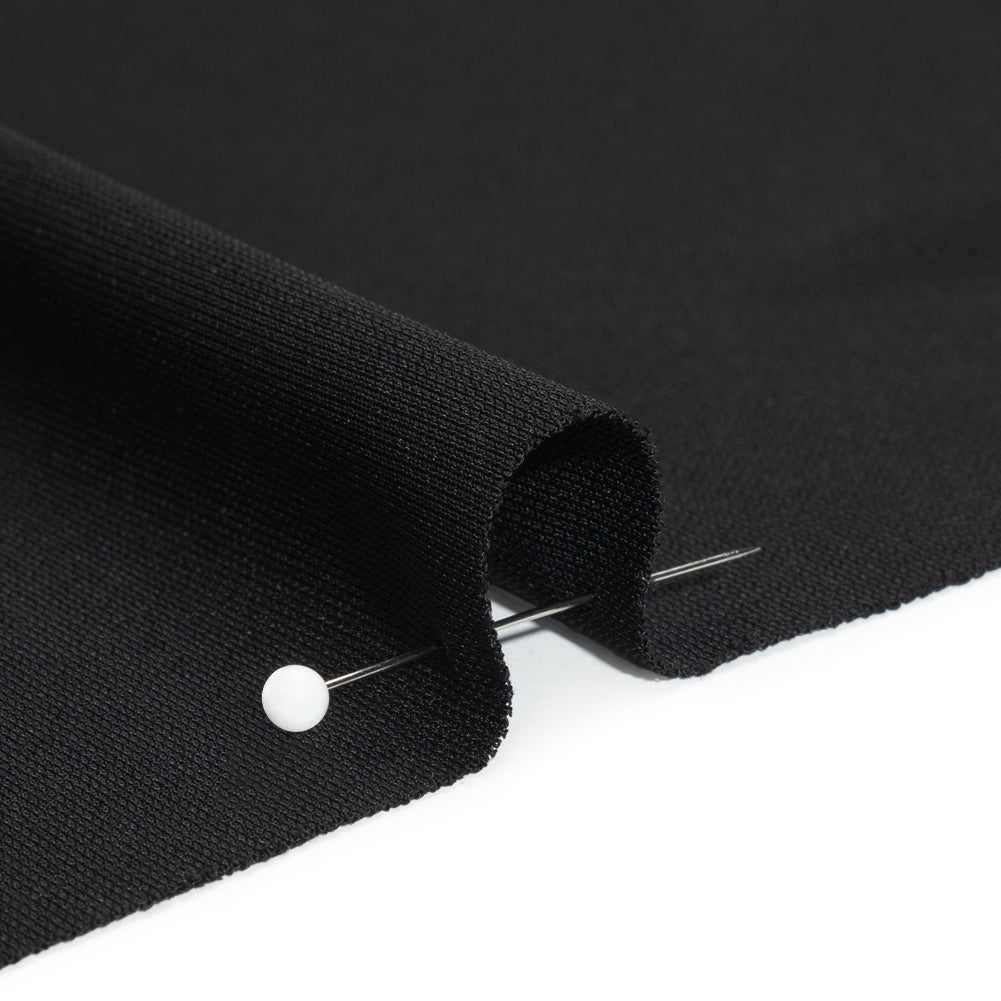 Rayon Matte Jersey - Black - Premium Collection - Detail - Image 3 of 6