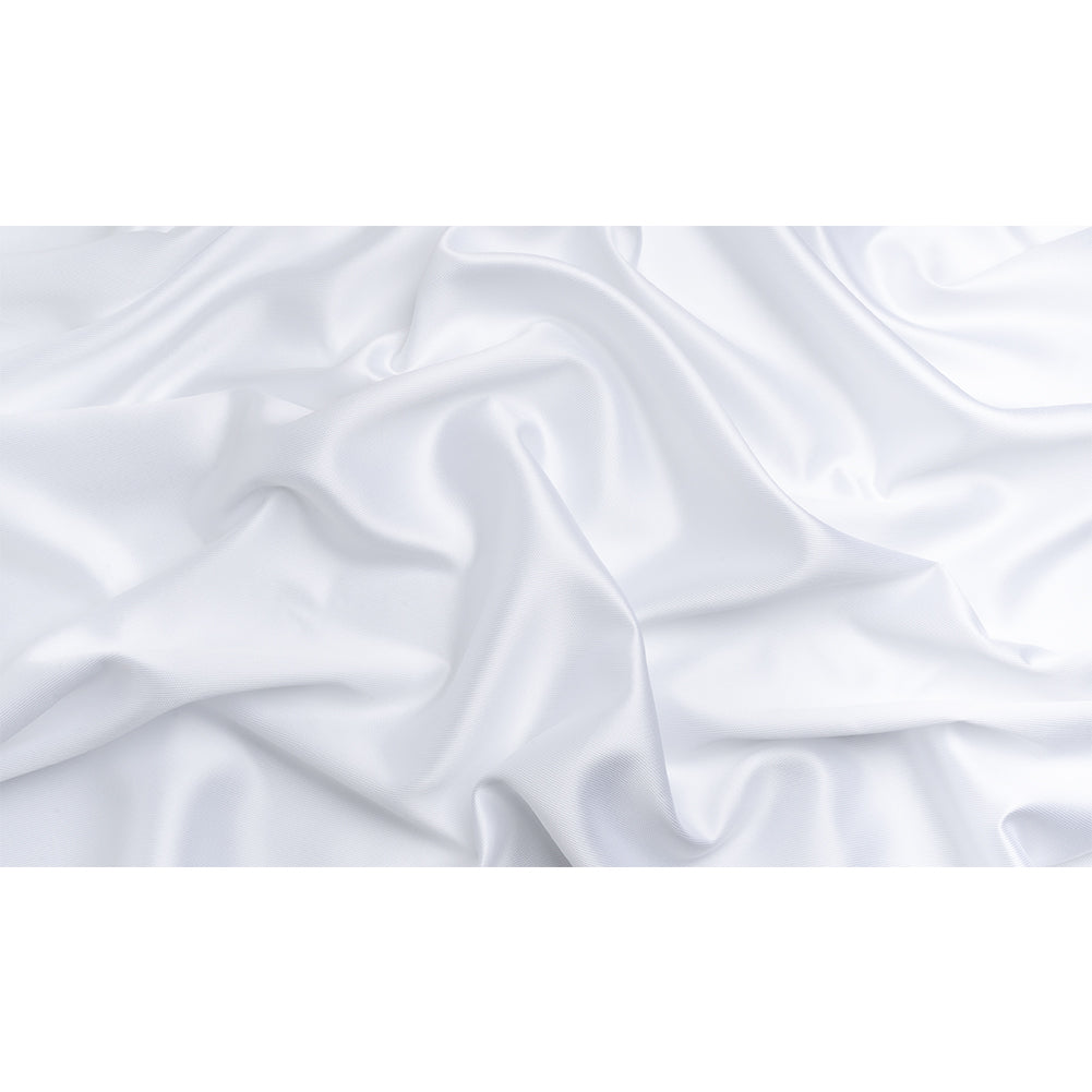 Polyester and Silk Mikado Pique Made in Italy - Snow White - Premium Collection - Full