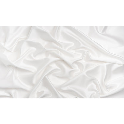 Polyester and Silk Mikado Pique Made in Italy - White Alyssum - Premium Collection