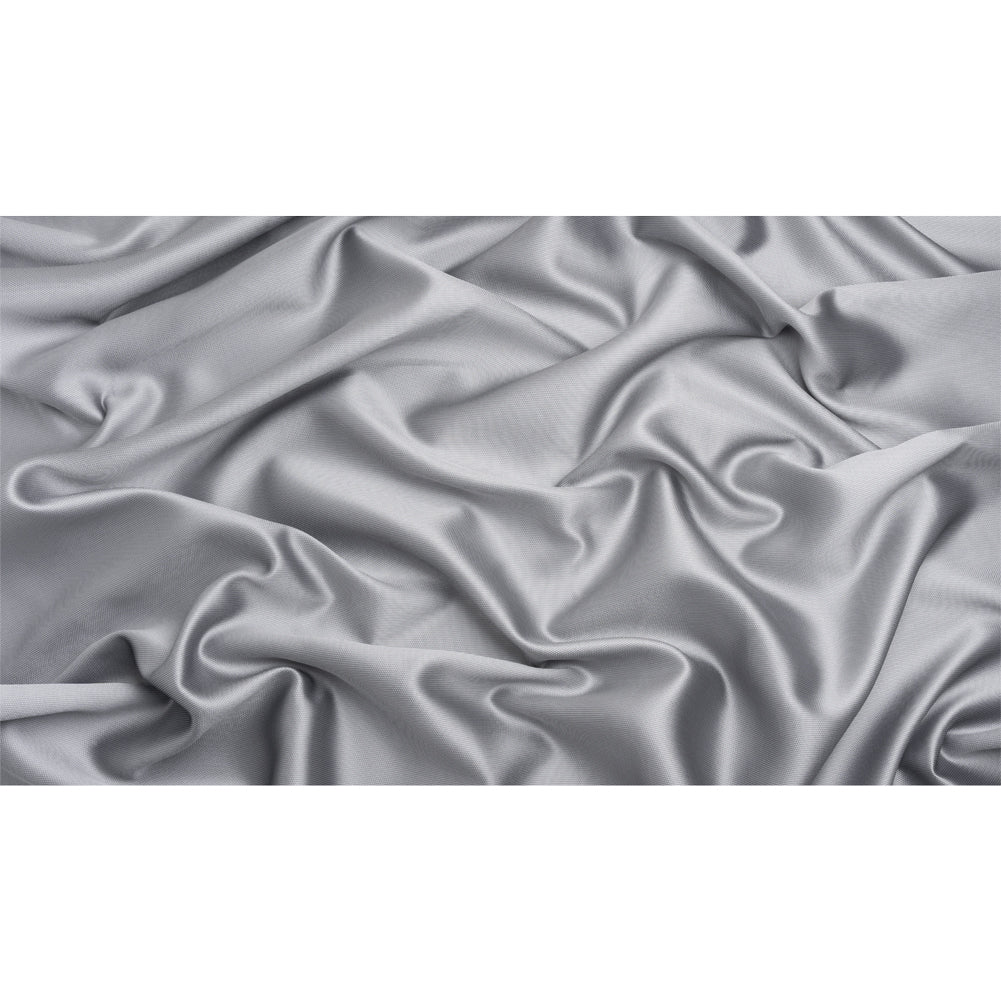 Polyester and Silk Mikado Pique Made in Italy - Gray Dawn - Premium Collection - Full