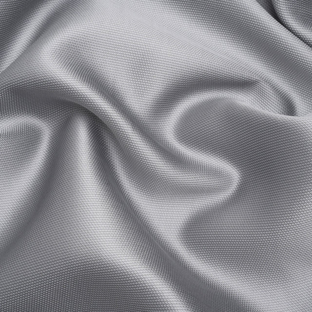 Polyester and Silk Mikado Pique Made in Italy - Gray Dawn - Premium Collection