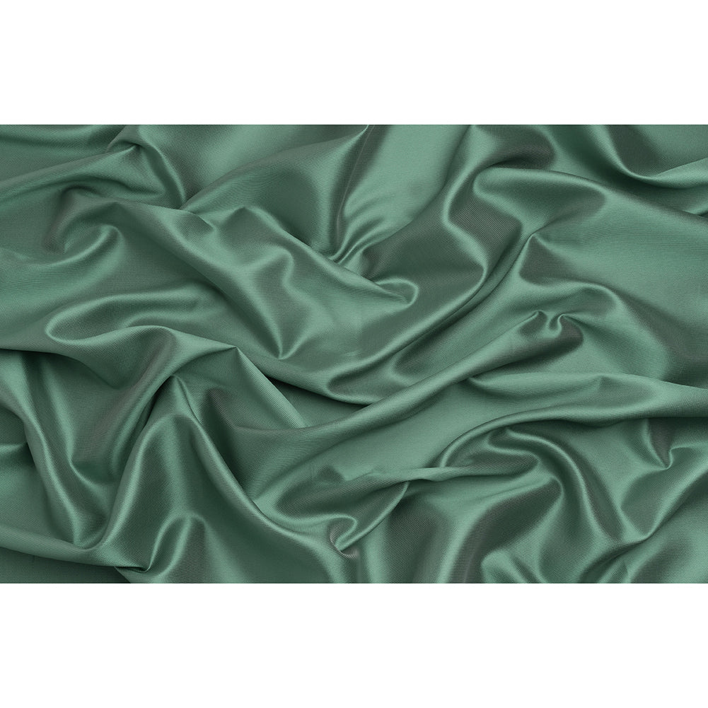 Polyester and Silk Mikado Pique Made in Italy - Beryl Green - Premium Collection - Full