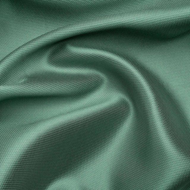 Polyester and Silk Mikado Pique Made in Italy - Beryl Green - Premium Collection