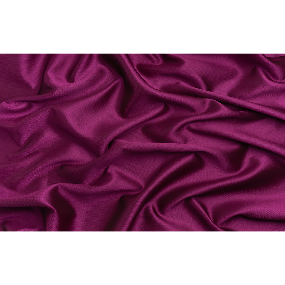Polyester and Silk Mikado Pique Made in Italy - Purple Wine - Premium Collection - Full