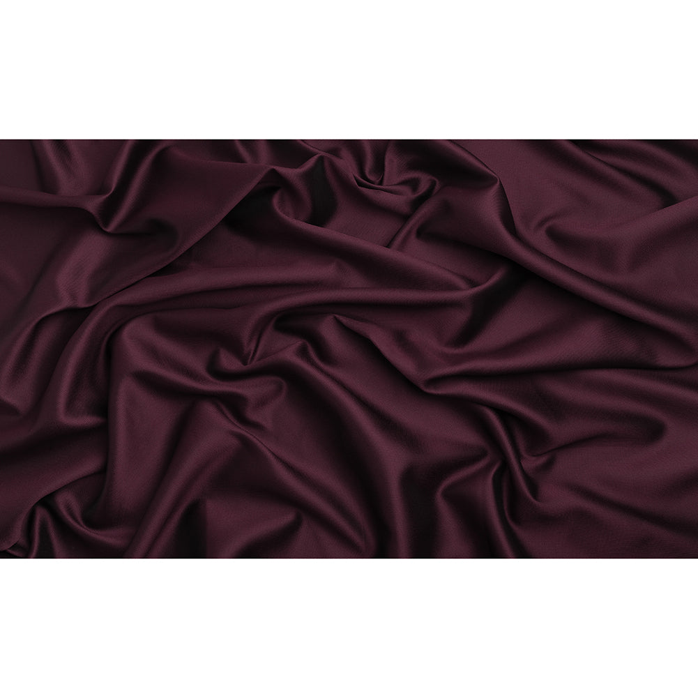 Polyester and Silk Mikado Pique Made in Italy - Potent Purple - Premium Collection - Full