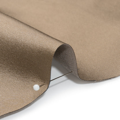 Silk Wool Twill - Taupe Cobblestone - Premium Collection Detail