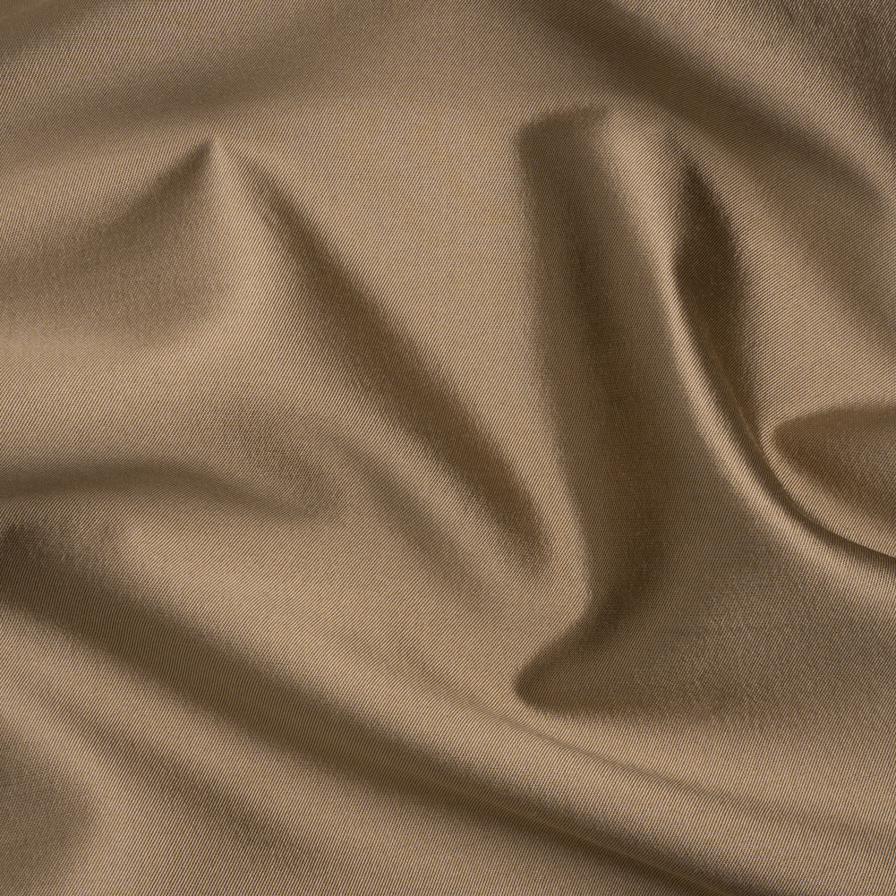Silk Wool Twill - Taupe Cobblestone - Premium Collection
