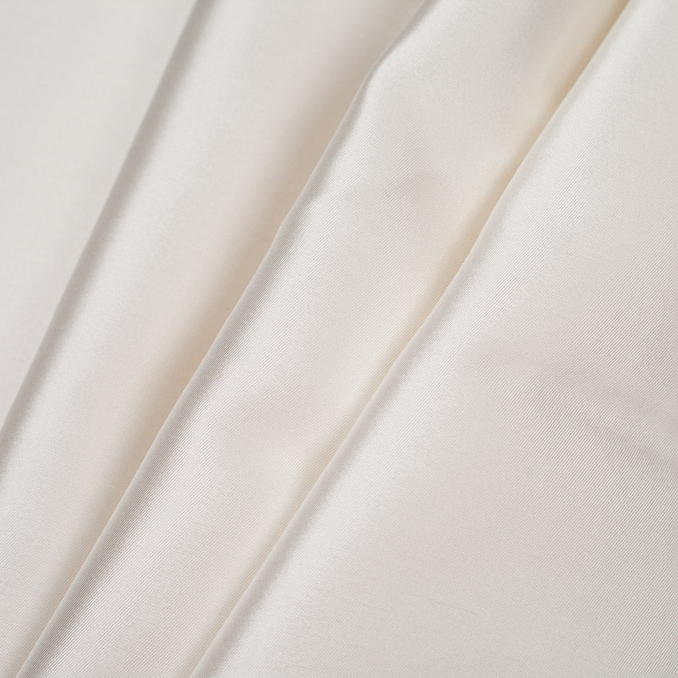 Silk Wool Twill - Whisper White - Premium Collection Folded