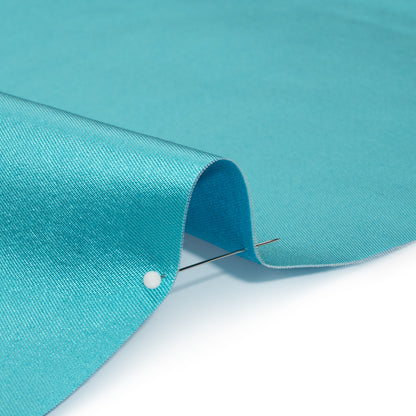 Silk Wool Twill - Blue Radiance - Premium Collection Detail