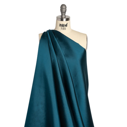 Silk Wool Twill - Mallard Blue - Premium Collection