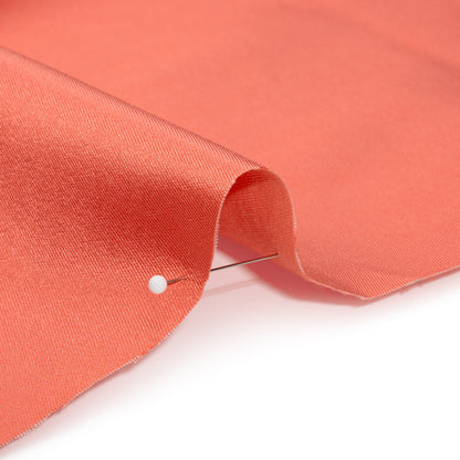 Silk Wool Twill - Georgia Peach - Premium Collection Detail