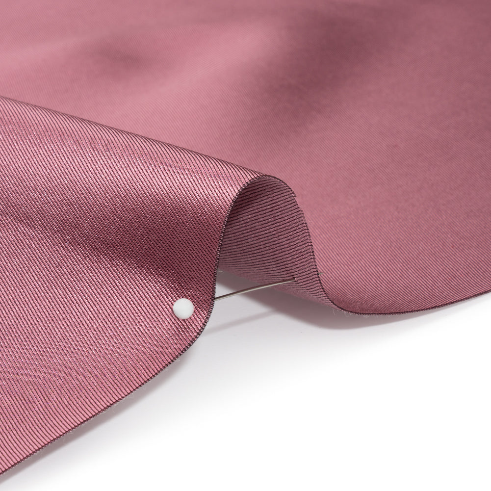 Silk Wool Twill - Wild Rose - Premium Collection Detail