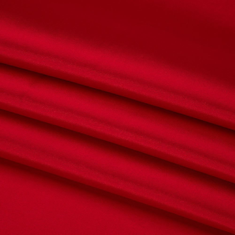 Silk Wool Twill - True Red - Premium Collection Folded
