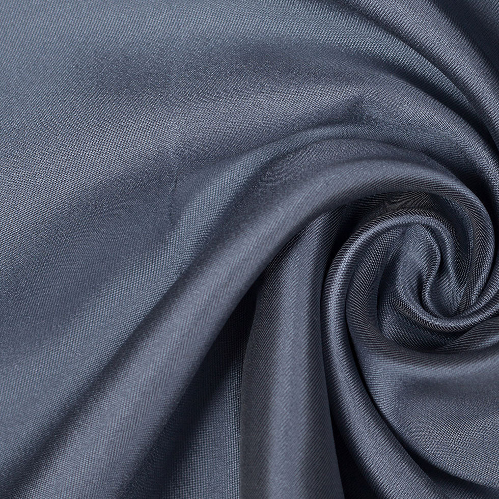 Silk Wool Twill - Blue Gray - Premium Collection