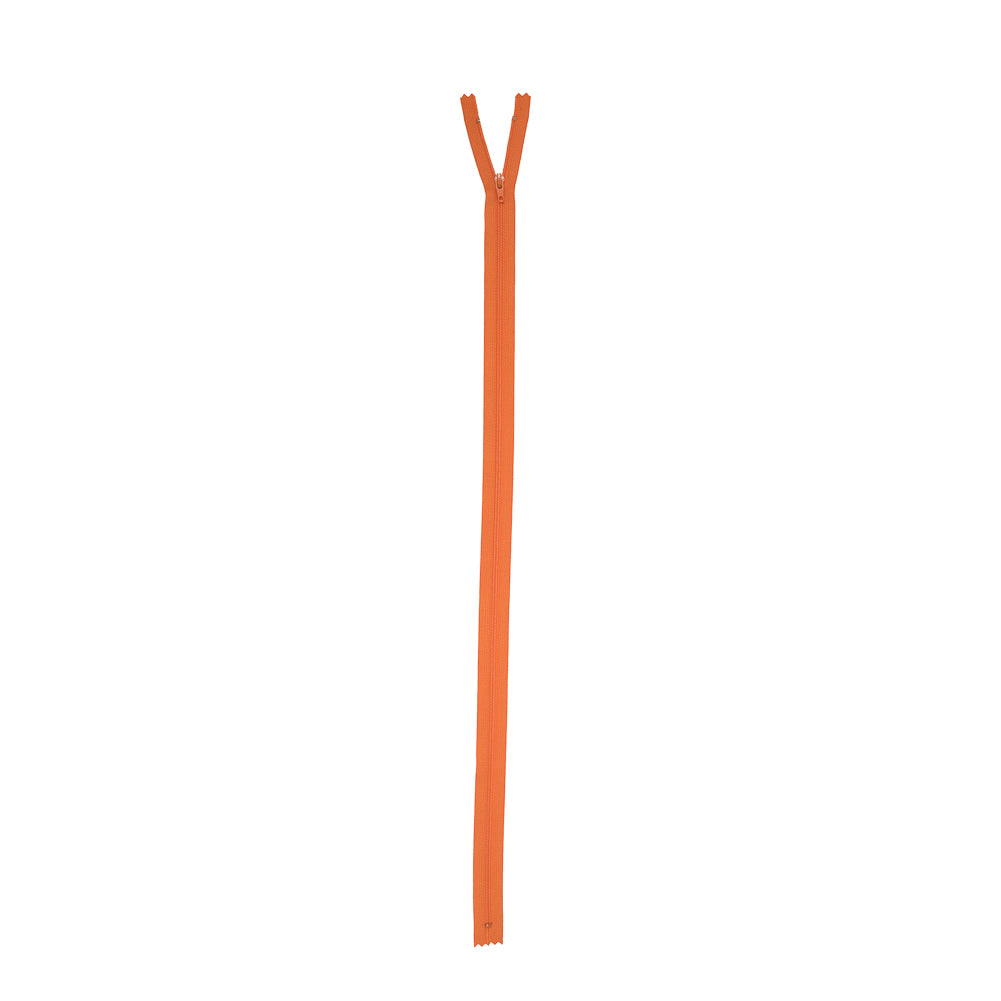 Regular Zipper 24" by YKK - 006 Medium Orange Detail