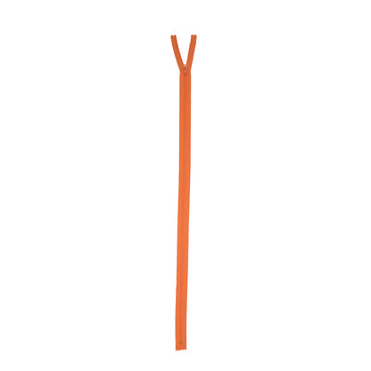 Regular Zipper 24" by YKK - 006 Medium Orange Detail