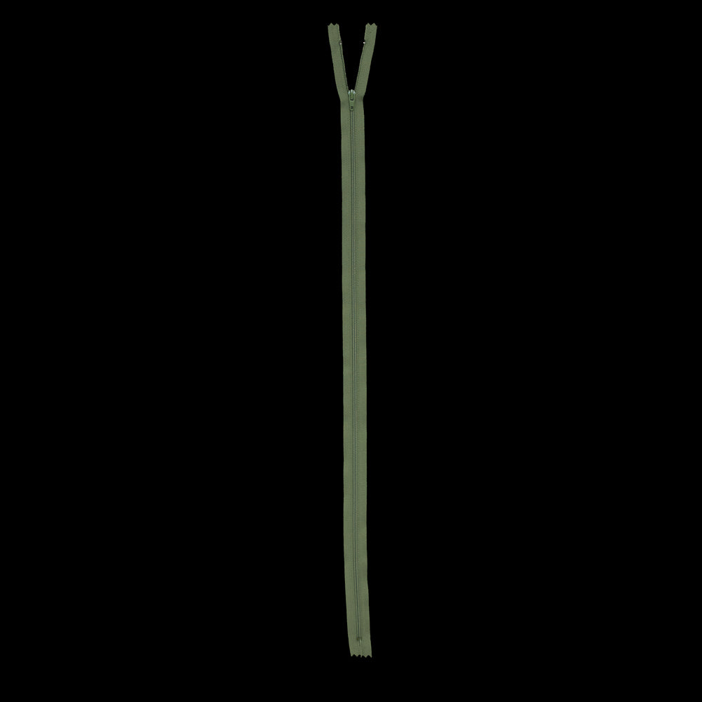 Regular Zipper 24" by YKK - 064 Turtle Green Detail