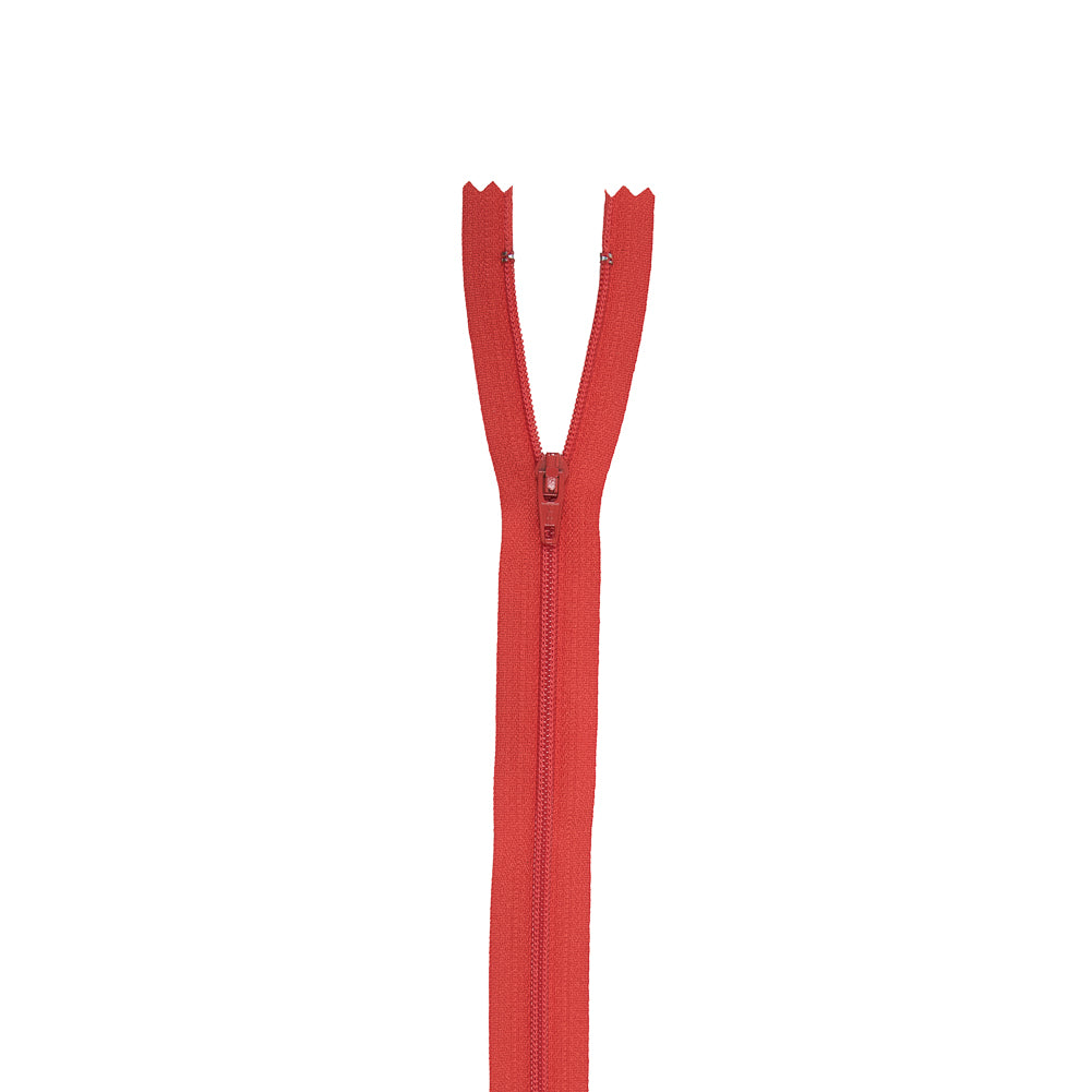 Regular Zipper 24" by YKK - 200 Medium Orange-Red