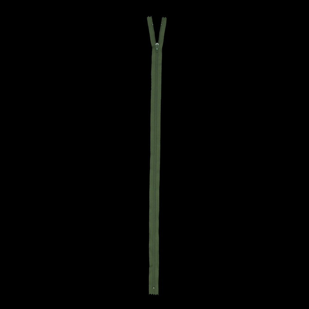 Regular Zipper 24" by YKK - 528 Fluorite Green Detail