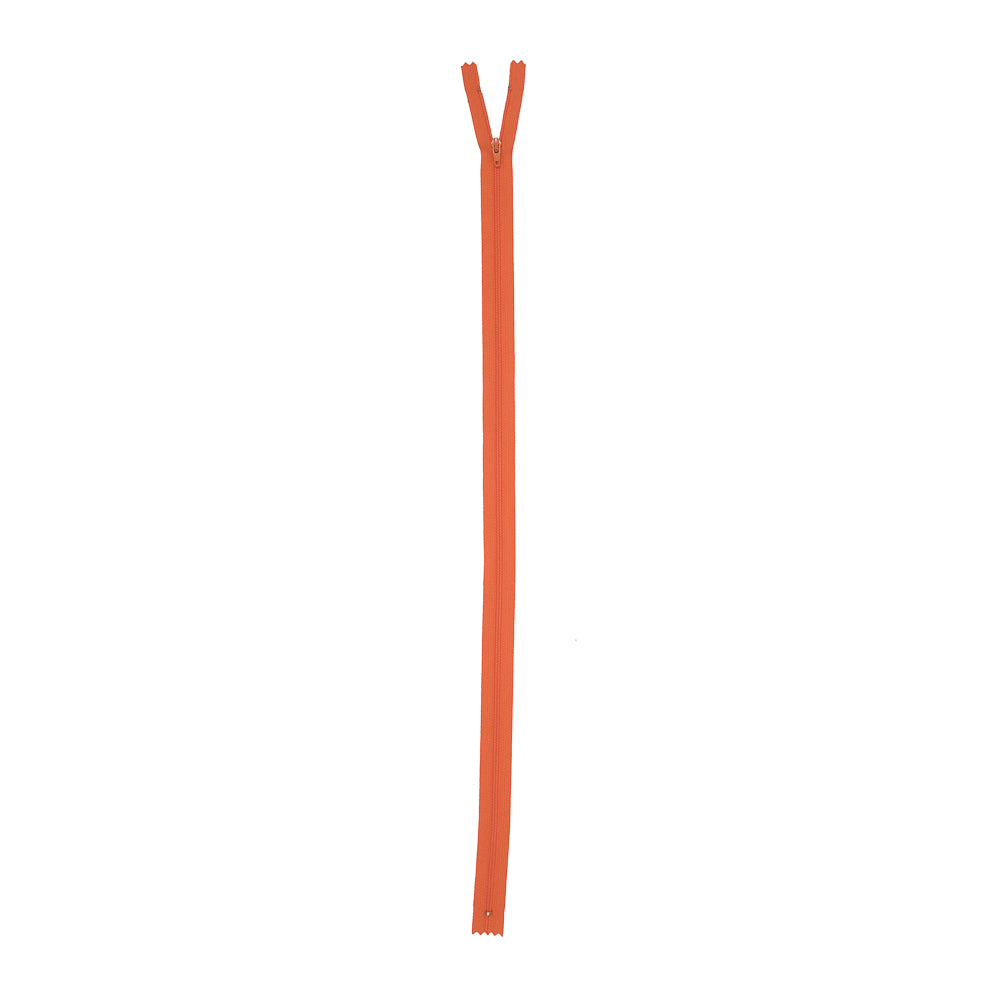 Regular Zipper 24" by YKK - 849 Flame Orange Detail