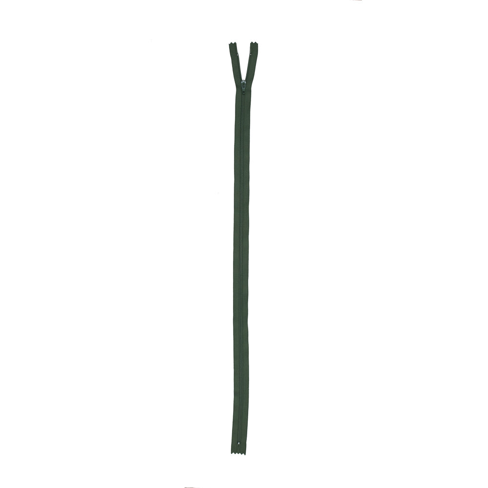 Regular Zipper 24" by YKK - 879 Vineyard Green Detail