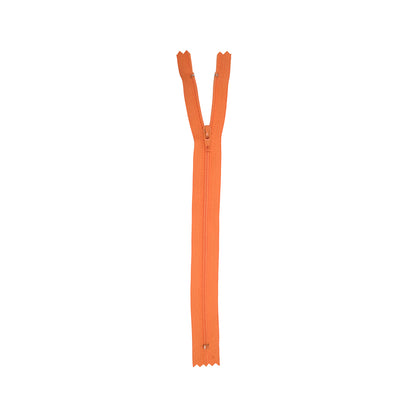 Regular Zipper 9" by YKK - 006 Medium Orange Detail