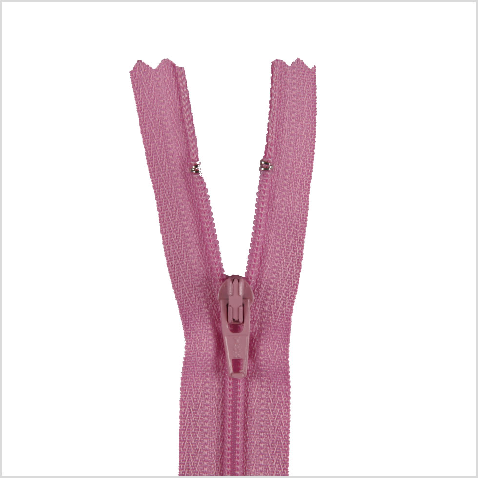Regular Zipper 9" by YKK - 042 Purple Pink