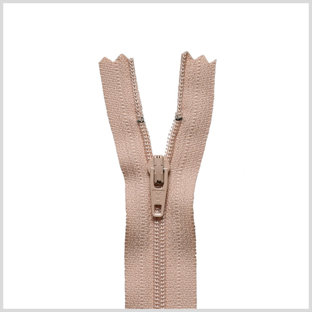 Regular Zipper 9" by YKK - 129 Flesh