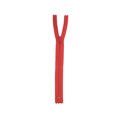 Regular Zipper 9" by YKK - 200 Medium Orange-Red Detail