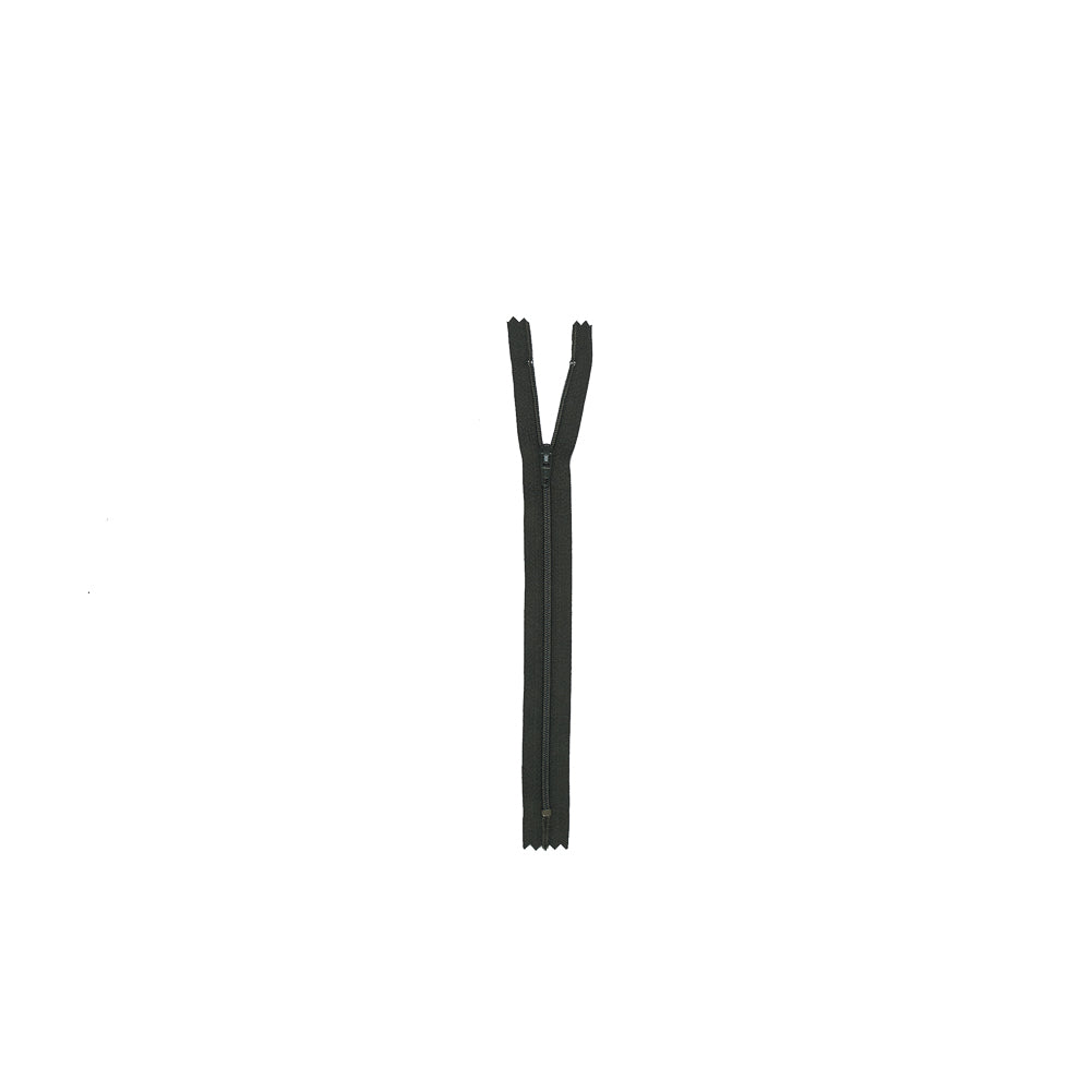Regular Zipper 9" by YKK - 237 Rifle Green Detail