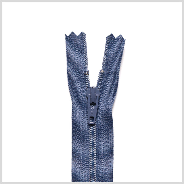 Regular Zipper 9" by YKK - 308 Blue Gray