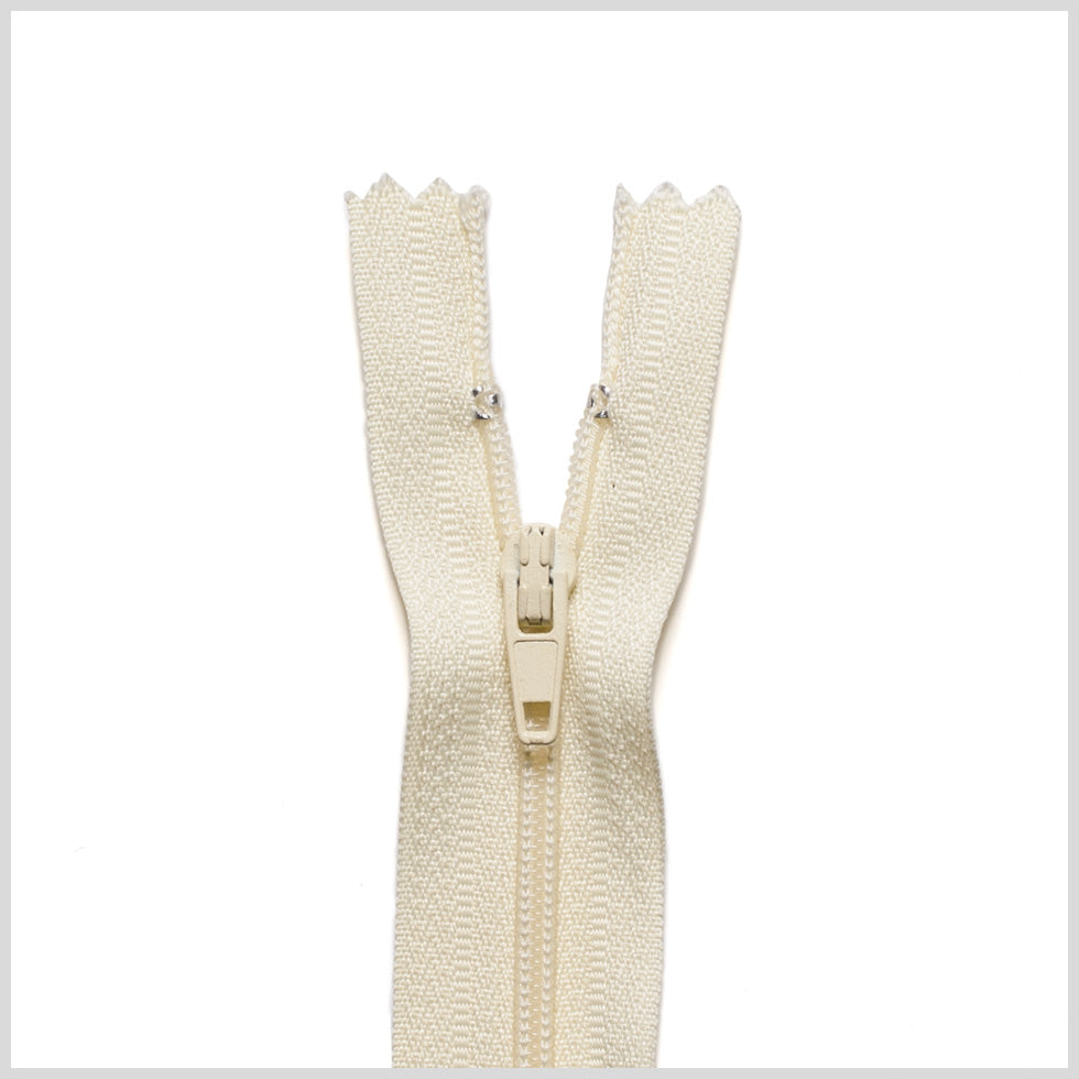 Regular Zipper 9" by YKK - 345 Icy Yellow