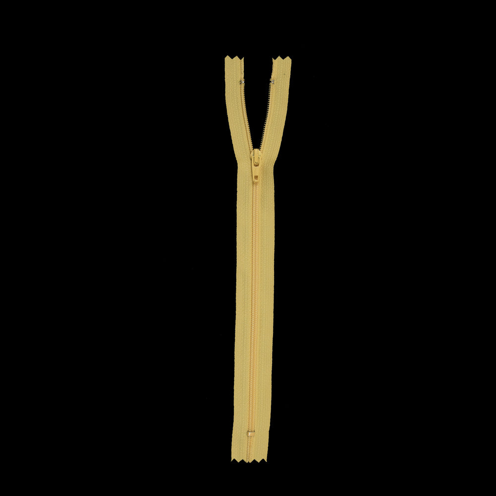 Regular Zipper 9" by YKK - 346 Canary Detail