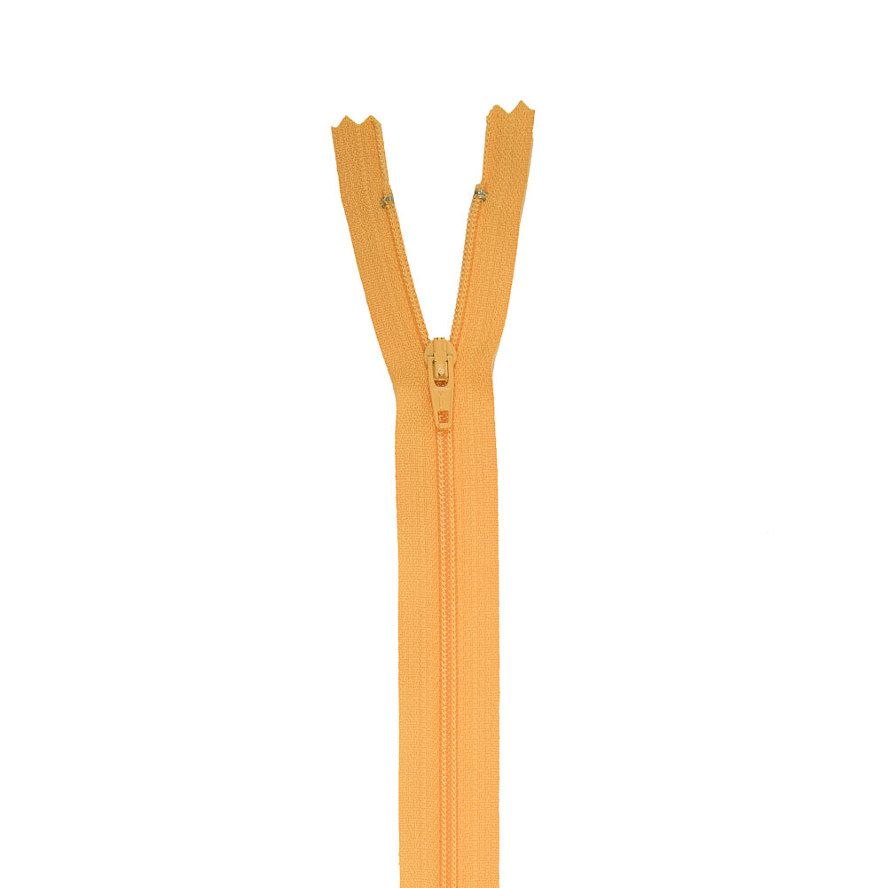 Regular Zipper 9" by YKK - 507 Orange Yellow