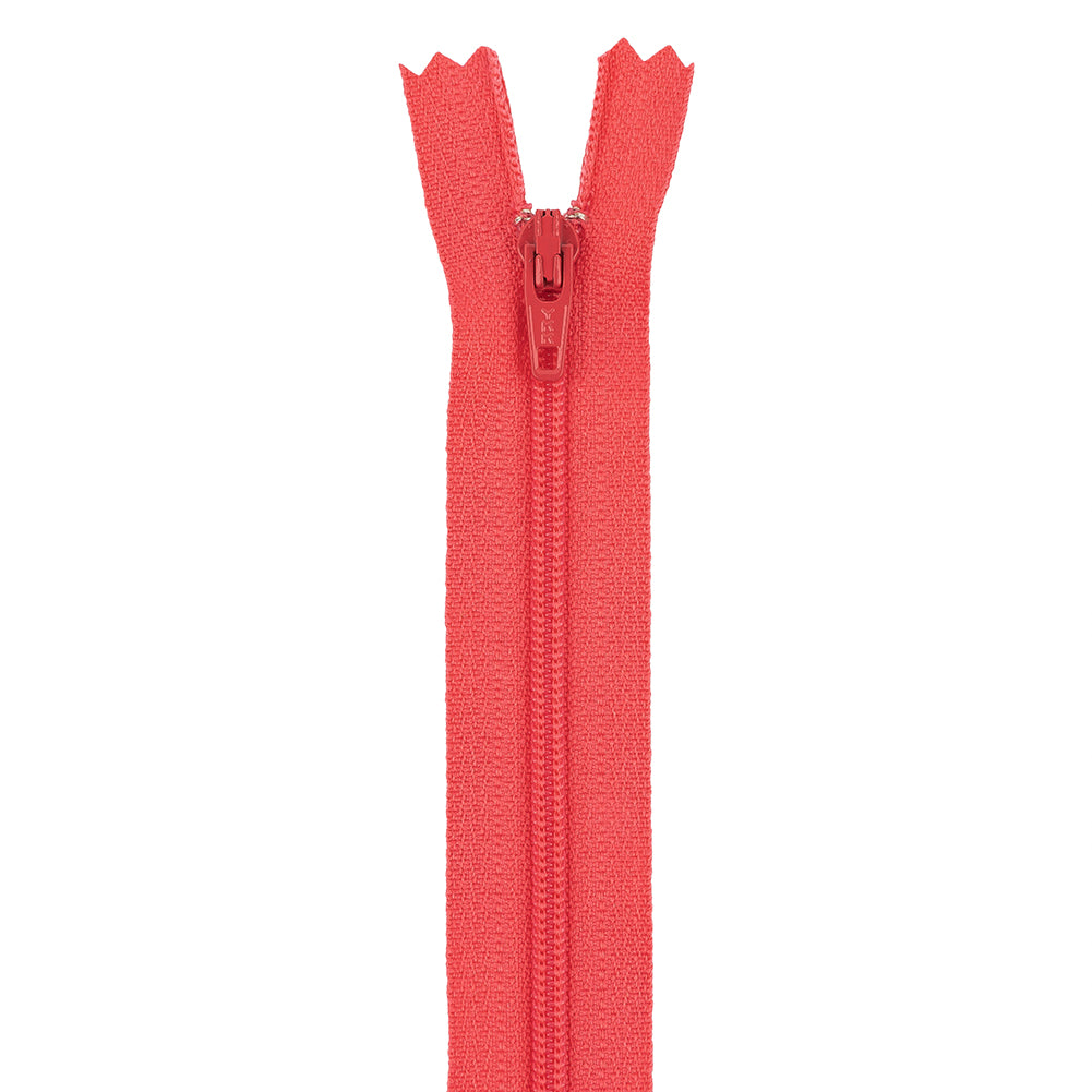 Regular Zipper 9" by YKK - 517 Hot Coral