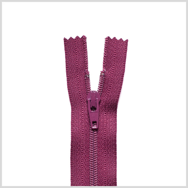 Regular Zipper 9" by YKK - 525 Wine