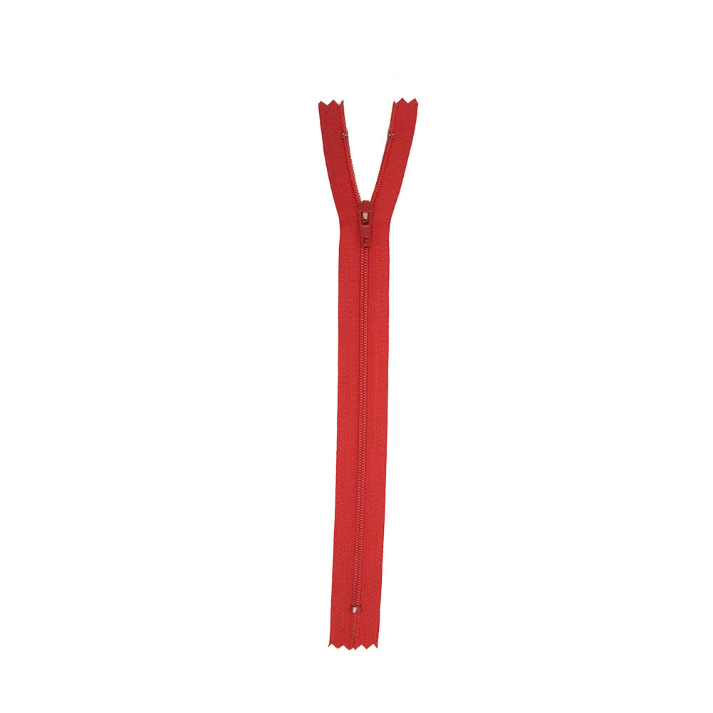 Regular Zipper 9" by YKK - 819 Senega Red Detail