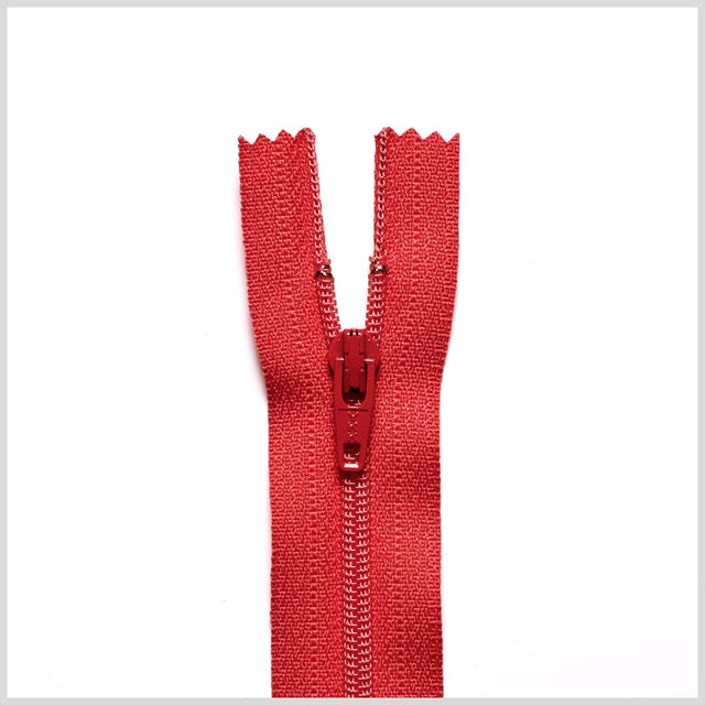 Regular Zipper 9" by YKK - 820 Bright Red