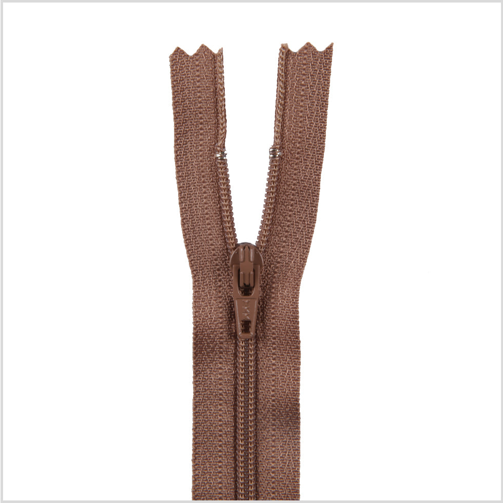 Regular Zipper 9" by YKK - 854 Brown Olive
