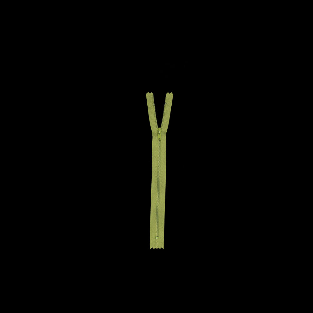 Regular Zipper 9" by YKK - 875 Bright Chartreuse Detail
