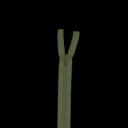 Regular Zipper 9" by YKK - 887 Grasshopper