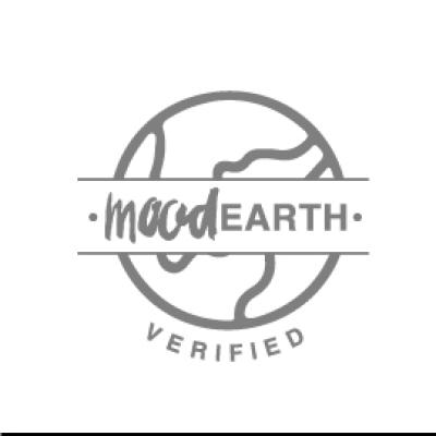 A close up of a logo for a dog breed